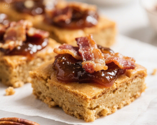 O'Luxe Maple Bacon Blondies